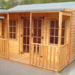 Albany Carlton 12 x 11 Summerhouse with Georgian doors & windows and verandah