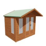 Albany Modern summerhouse with off-set doors