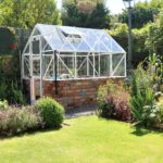 Elite Featured 6'3" Dwarf Wall Greenhouse in white