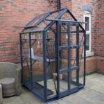 Elite Compact 4'3" wide greenhouse in Graphite
