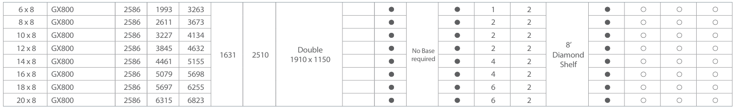 Elite GX800 Table