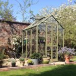 Elite Streamline 5'3" wide greenhouse in Olive