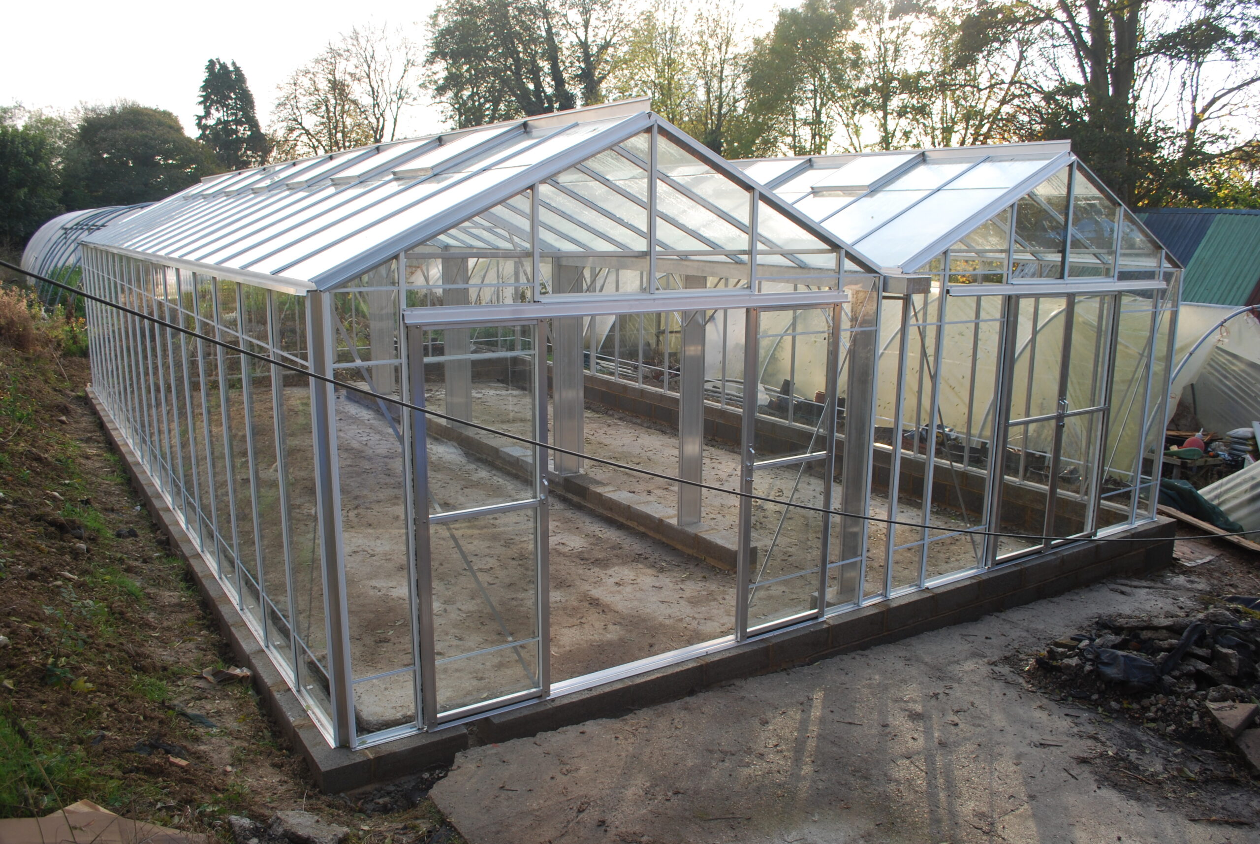 Rosette Double Reach 21'8" Wide greenhouse