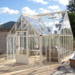 Robinsons Reicliffe glass to ground greenhouse in Ivory