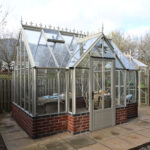 Robinsons Rushby Dwarf wall greenhouse in Pastel Sage