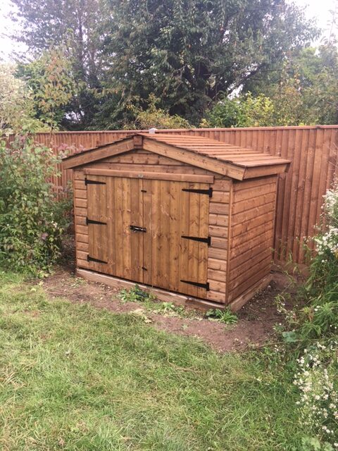Topwood Shiplap Mini shed APEX 8 x 4 with Rustic roof