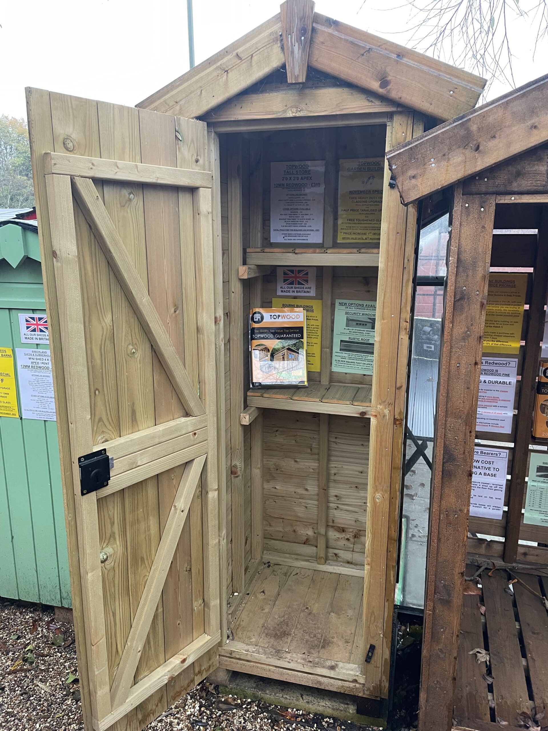 Topwood Tall Store 2 x 2'2 Apex