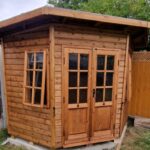 Breckland Heritage Corner Pent summerhouse with Georgian Upgrade