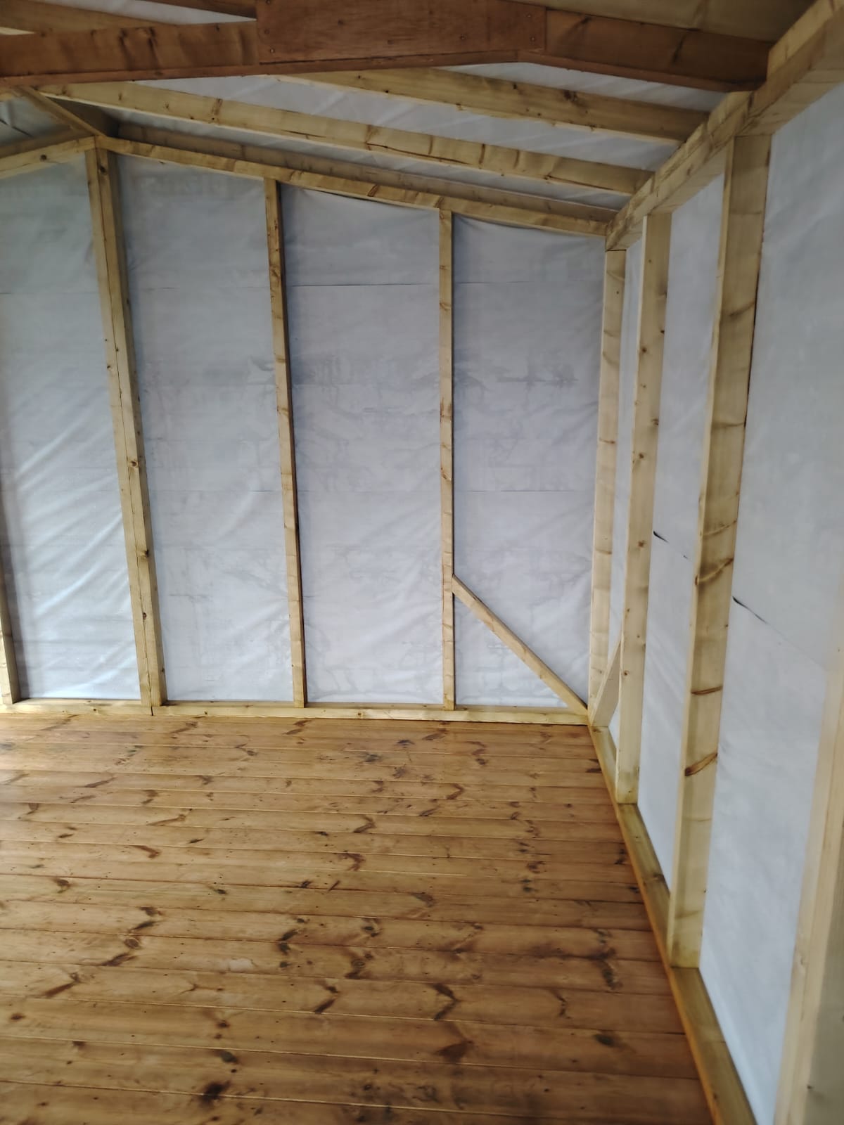 Breckland Garage Workshop Pent internal - moisture barrier