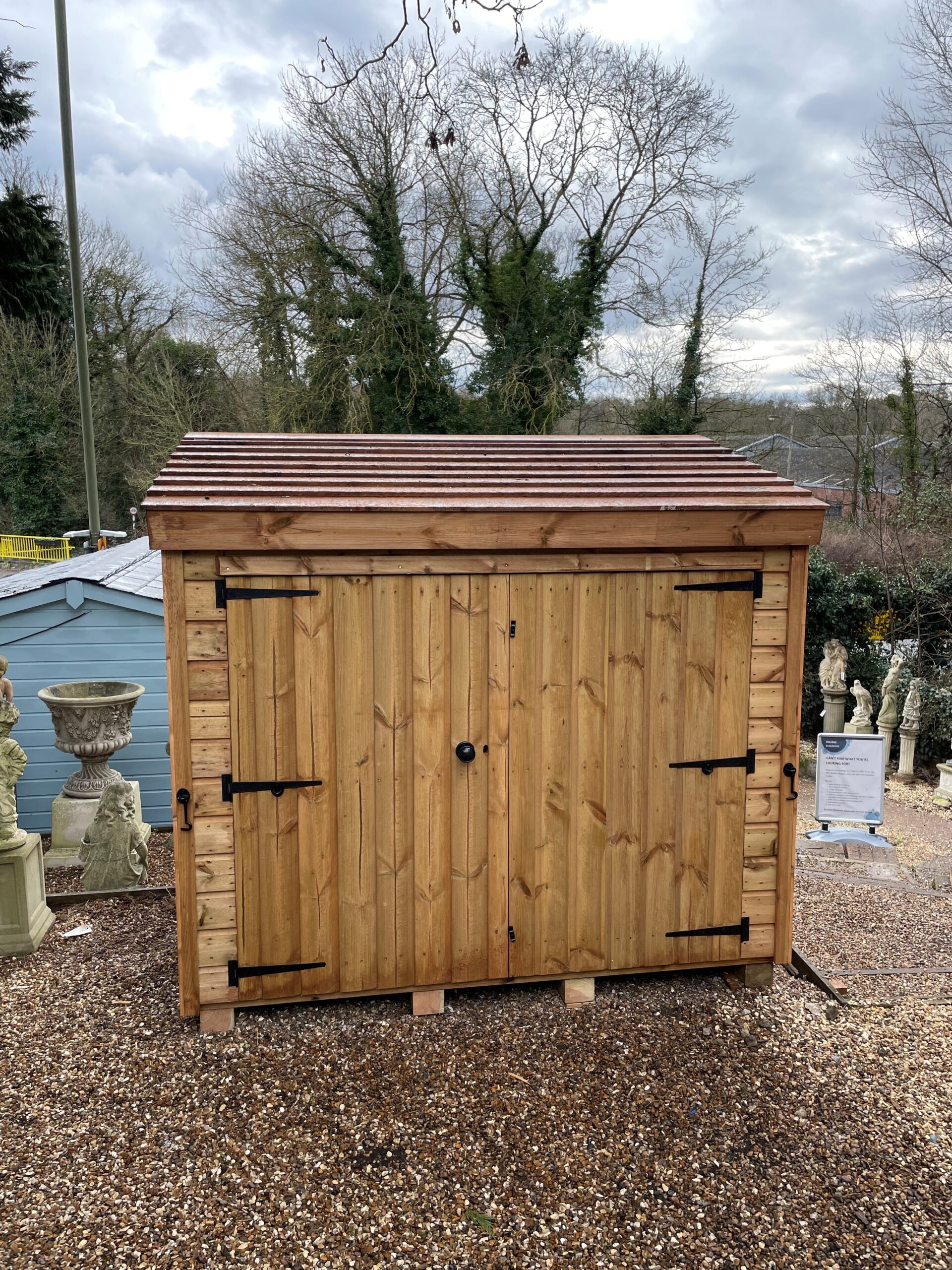 Breckland Mini shed pent with rustic roof & bearers