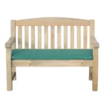Emily 2 seater (4FT) with green seat pad