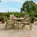 Zest Freya round Dining SET