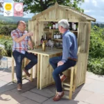 Zest Garden Bar & 2 Stool Set