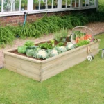 Zest Sleeper raised bed wide 30cm high