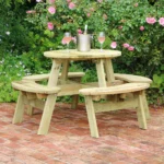 Zest Katie Round Picnic Table