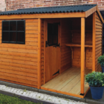 10 x 8 Malvern Heavy duty combination Shed with metal roof