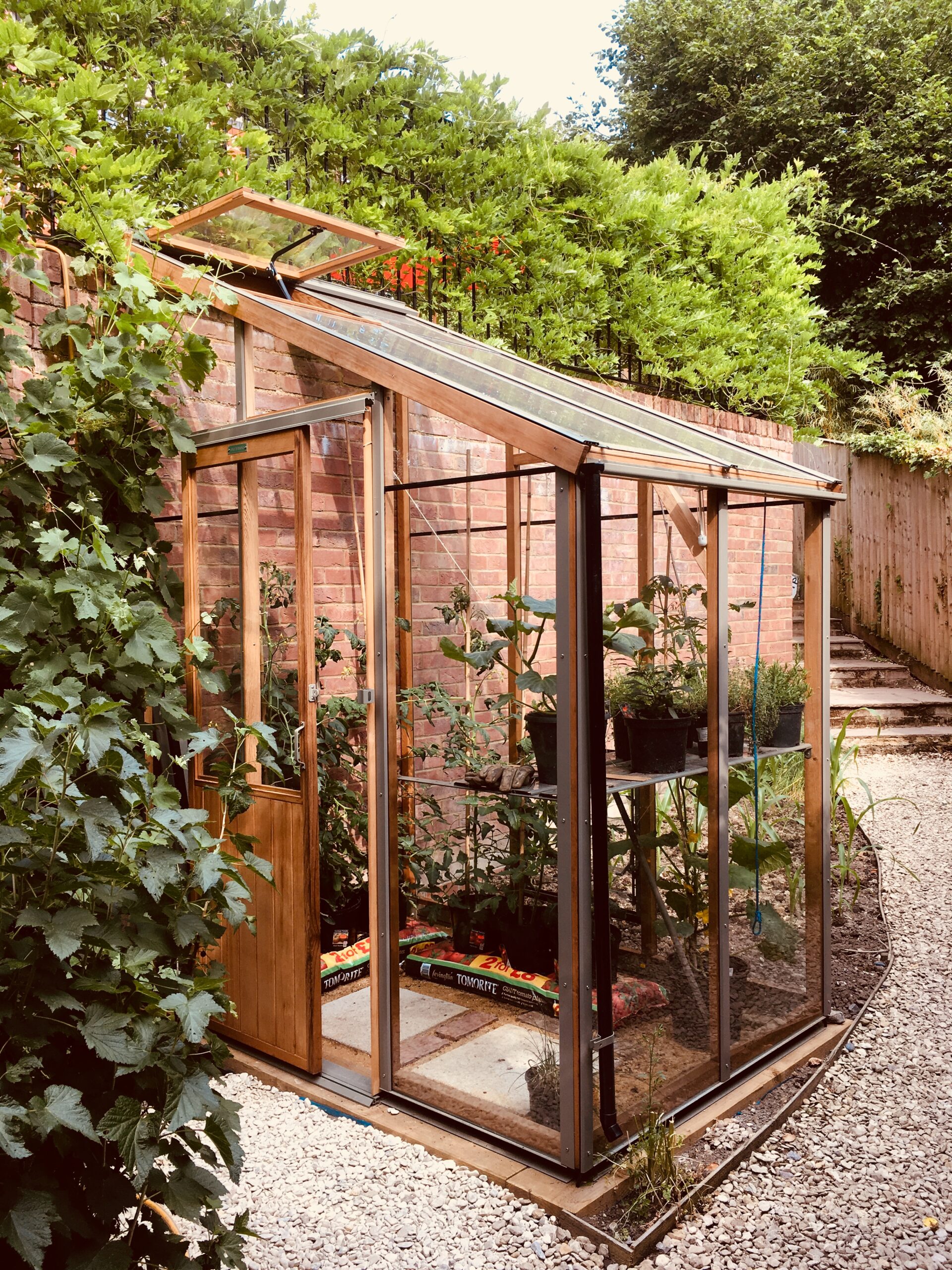 Alton Evolution Six Lean-To with staging and shelf