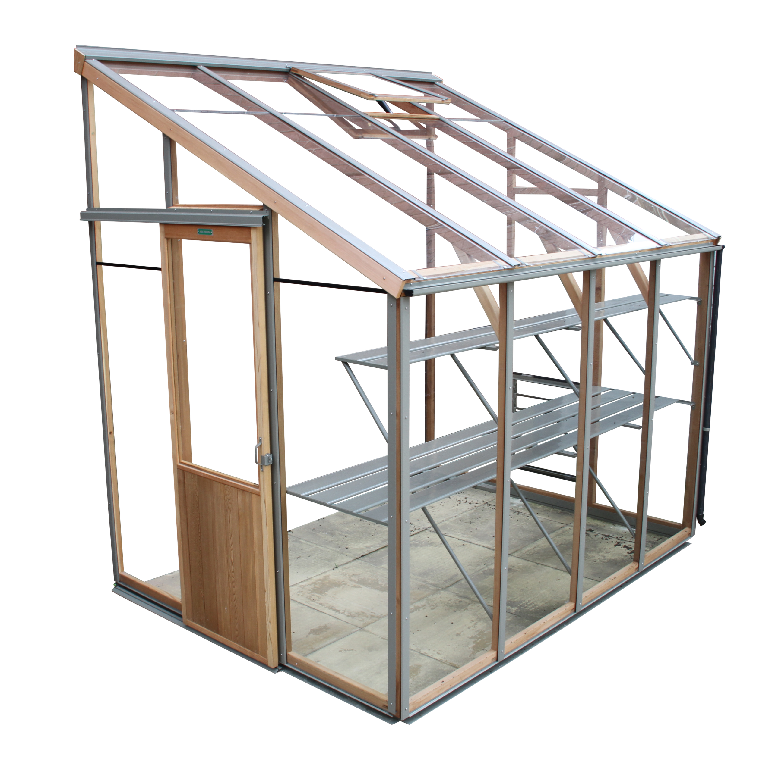 Alton Evolution Six Lean-To with staging and shelf