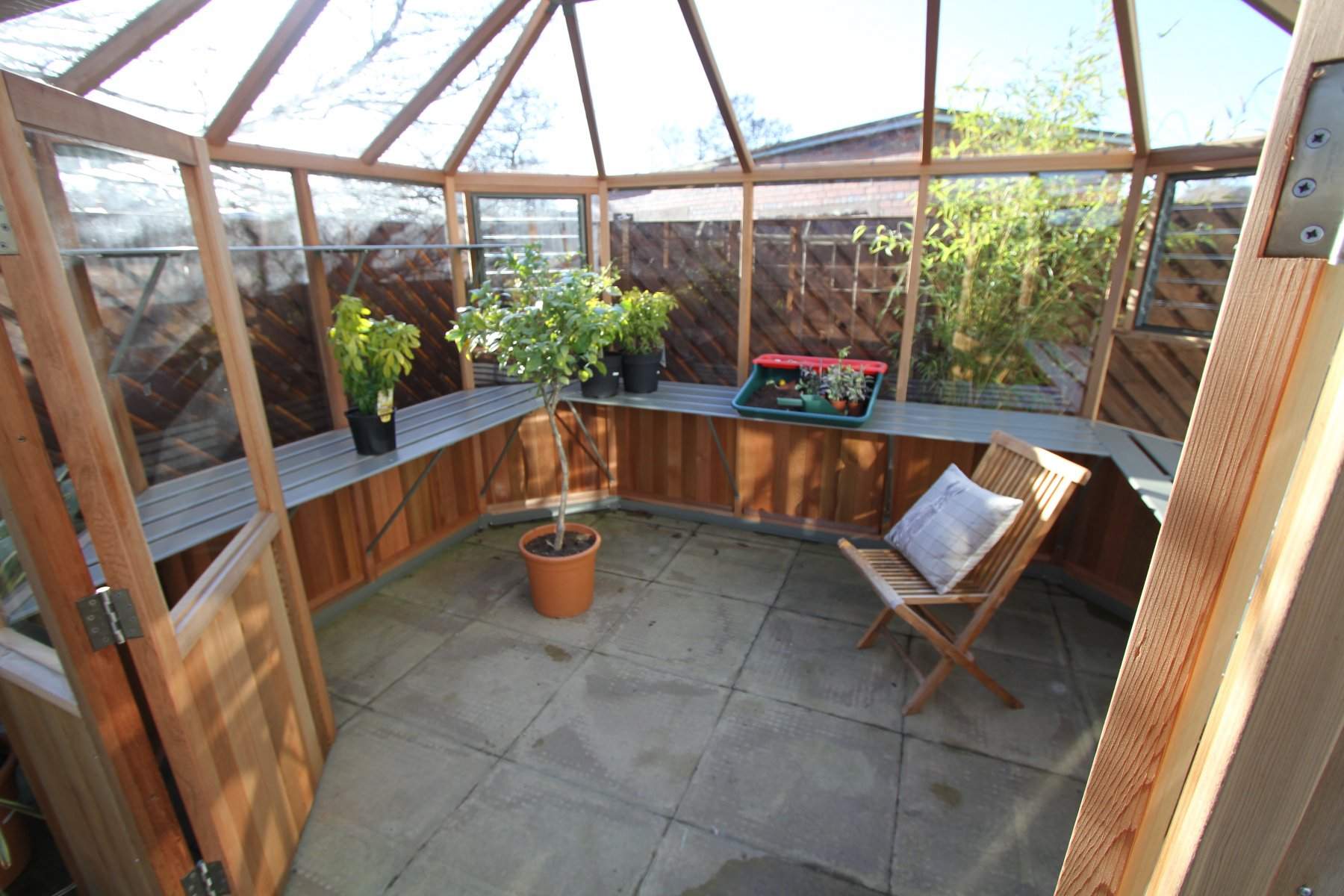 Alton Octagonal 9 x 12 internal - optional staging & high level shelves