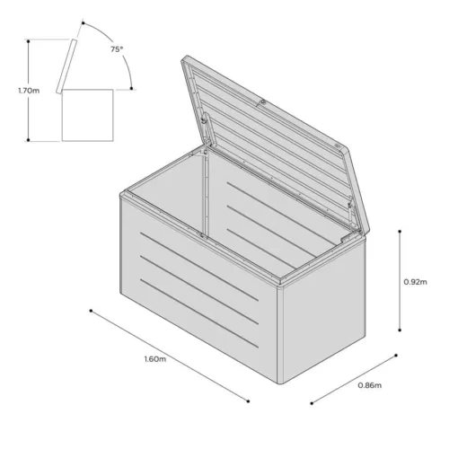 HEX Farley Deck Box 1200L