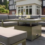 HEX Tutbury Dual height outdoor table